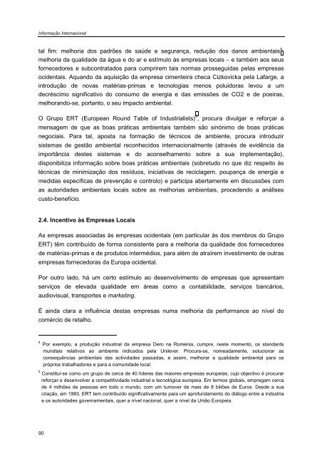 INFORMAÇÃO INTERNACIONAL - Departamento de Prospectiva e ...