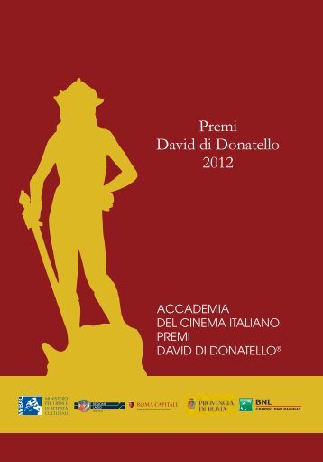 scarica catalogo in formato pdf - David di Donatello