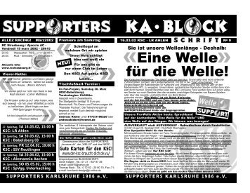 Jetzt downloaden! - Supporters Karlsruhe 1986 eV