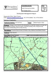 Agenda Item 12 Proposed Sawmill Adderley Road Market Drayton ...