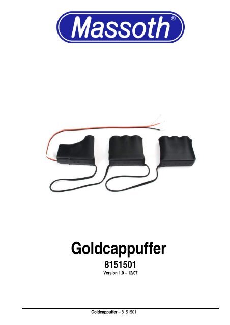 Goldcappuffer 8151501 - Massoth