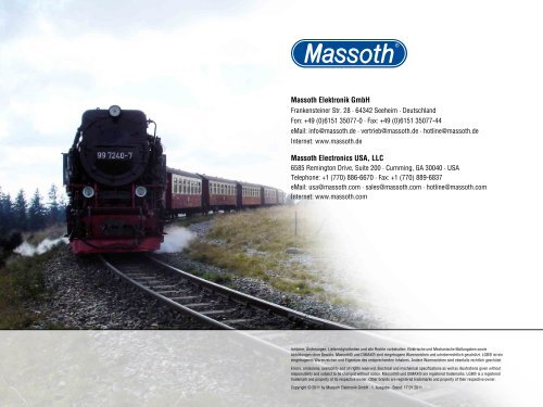 Massoth Produkte 2011 (PDF 7,1MB)