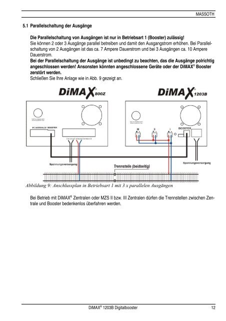 DiMAX® 1203B Digitalbooster - Massoth