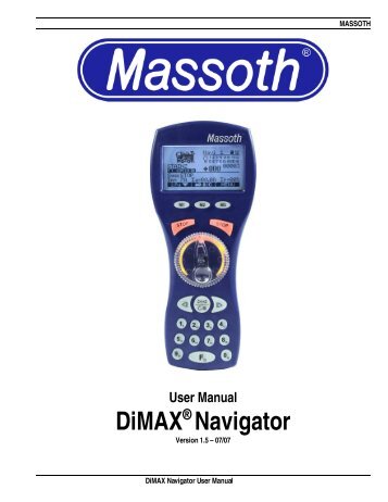 DiMAX® Navigator - Massoth