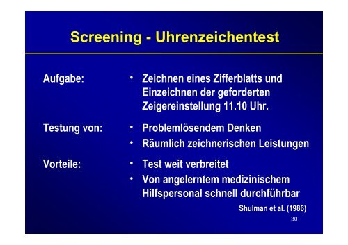 Therapie & Differentialdiagnose der Demenz