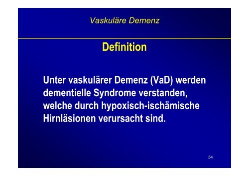 Therapie & Differentialdiagnose der Demenz