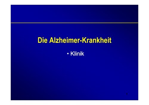 Therapie & Differentialdiagnose der Demenz