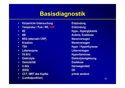 1 F0 Organische, einschließlich symptomatischer psychischer ...