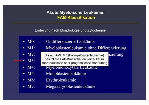 Klassifikation und Dokumentation maligner hämatologischer ...