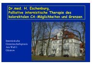 Dr.med. H. Eschenburg, Palliative internistische Palliative ...
