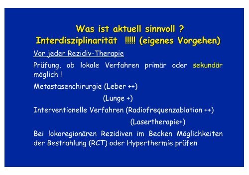 Dr.med. H. Eschenburg, Palliative internistische Palliative ...