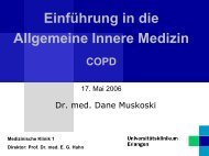 Einführung in die Allgemeine Innere Medizin COPD - Medizin 1