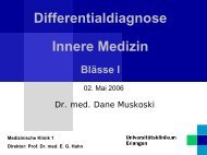 Differentialdiagnose Innere Medizin Blässe I - Medizin 1
