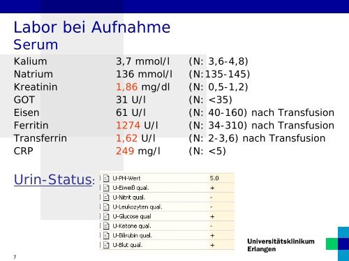 Differentialdiagnose Innere Medizin Blässe I - Medizin 1