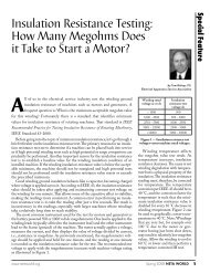 Insulation Resistance Testing: How Many Megohms Does it ... - Neta