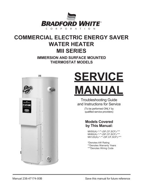 Bradford White Water Heater Troubleshooting