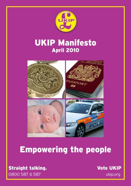 UKIP Manifesto Empowering the people