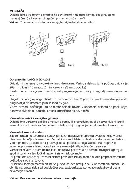 dvigalo elektricno Kaixun IN - Inter diskont