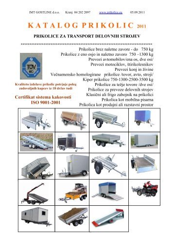 KATALOG MOTORJEV JAWA - prikolice, tovorne prikolice, avto ...