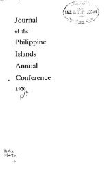 Journal Philippine Islands Annual Conference - Yale University ...