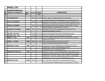 PRICE LIST - IndiaMART