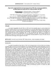 Approche expérimentale de l'amorçage de la CSC - MINES ParisTech