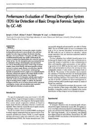 (TDS) for Detection of Basic Drugs in Forensic Samples by GC-MS