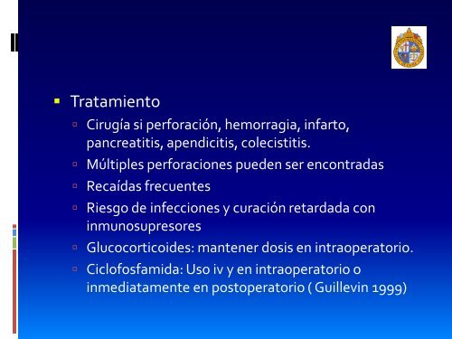 Vasculitis del tracto gastrointestinal