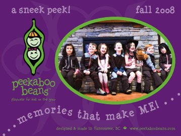 A Sneek Peek! Fall 2008 - Peekaboo Beans