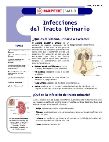 (Boletín Abril 2010 Infecciones del Tracto Urinario.pub) - Mapfre