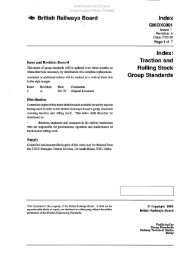 GM/DX0001: Index: Traction and Rolling Stock Group ... - RGS Online