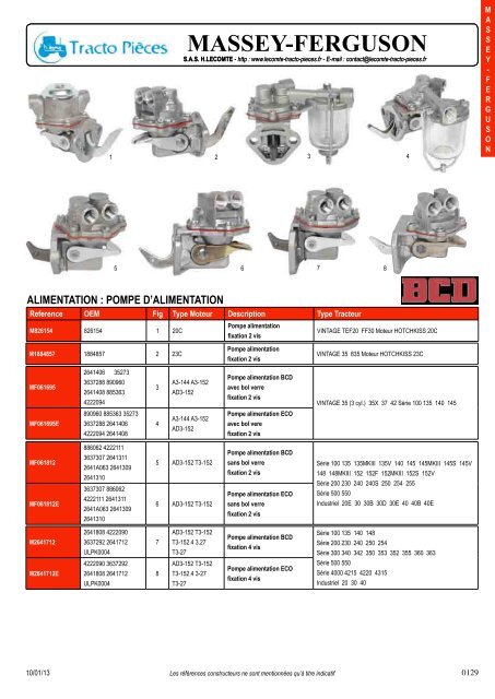 SUPPORT DE FILTRE GAZOLE pour tracteur RENAULT - Tracto Pieces