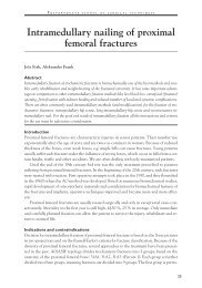 Intramedullary nailing of proximal femoral fractures