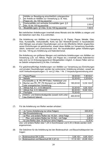 Abfall-Satzung - Kreisabfallwirtschaftsbetrieb