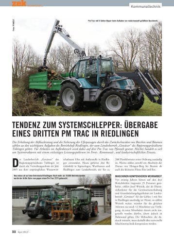 Kompletter Artikel als PDF - Pfanzelt Maschinenbau