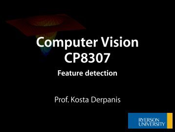 Computer Vision CP8307