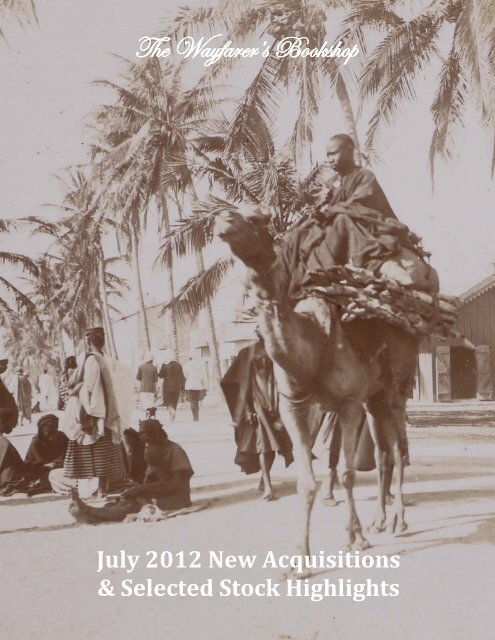 July 2012 New Acquisitions - The Wayfarer's Bookshop