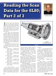 Reading the Scan Data for the 6L80; Part 2 of 3 - ATRA