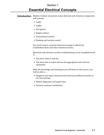 Elec01 Essential Electrical Concepts.pdf - Autoshop 101