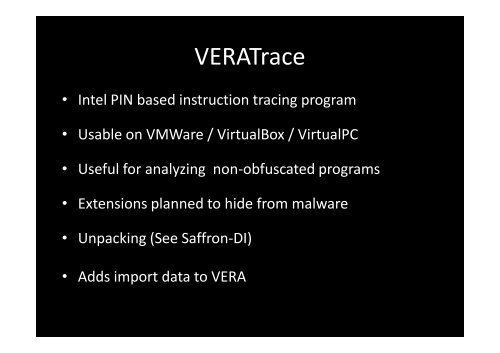 Visual Malware Reversing - Offensive Computing