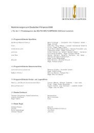 Nominierungen zum Deutschen Filmpreis 2009 - Medienboard ...