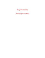 Luigi Pirandello Novelle per un anno - Home page Liceo Scientifico ...