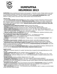 HUMPAPPAA HELMIKUU 2013 - Humppilan kunta