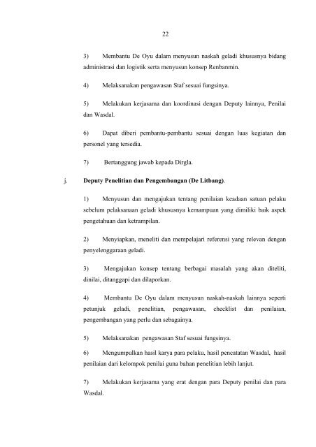 BUKU PETUNJUK TEKNIK tentang GELADI POSKO II - Pusdikif