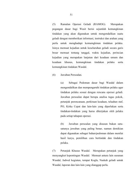 BUKU PETUNJUK TEKNIK tentang GELADI POSKO II - Pusdikif