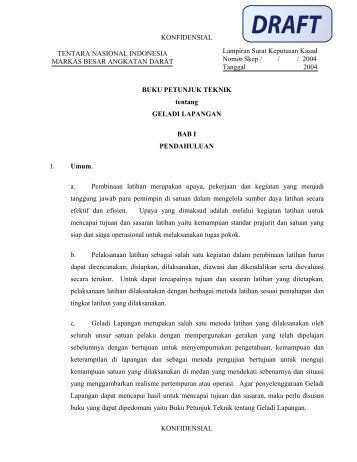 TENTARA NASIONAL INDONESIA - Pusdikif