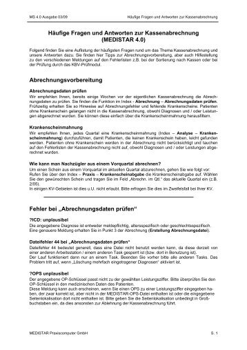Abrechnung_FAQ MS4.pdf - Medistar