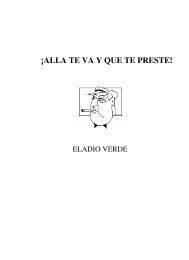 ¡ALLA TE VA Y QUE TE PRESTE! - Eladio Verde - Obras completas