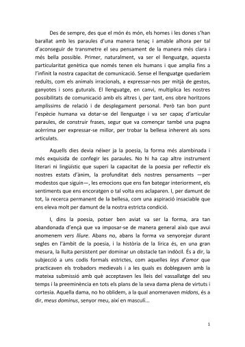 Discurs d'Antoni Dalmau, mantenidor dels Jocs Florals - Anoiadiari.cat
