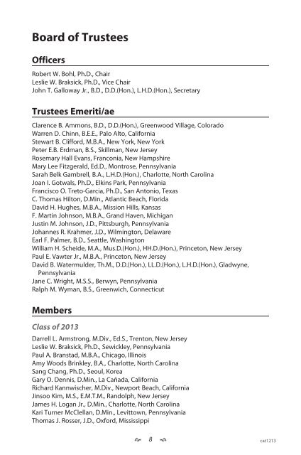 PTS Catalogue - Princeton Theological Seminary